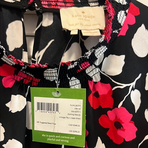 kate spade new york Vintage Fleur Crepe Dress - Picture 2 of 2
